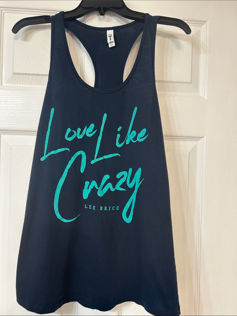 Lee Brice 'Love Like Crazy' Navy Racerback Tank Top